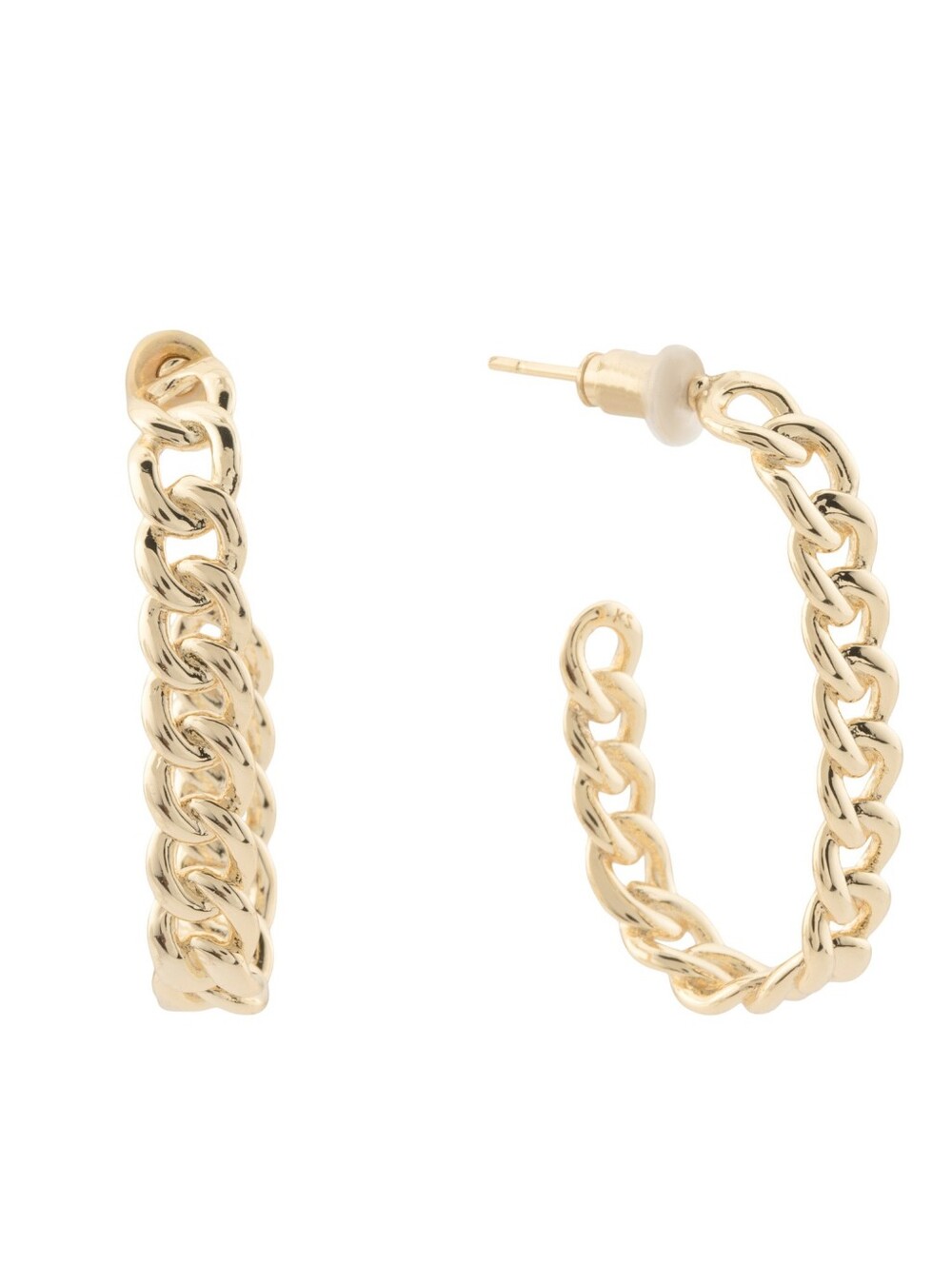 Kendra Scott Gold Chain-Link Hoop Earrings NWT